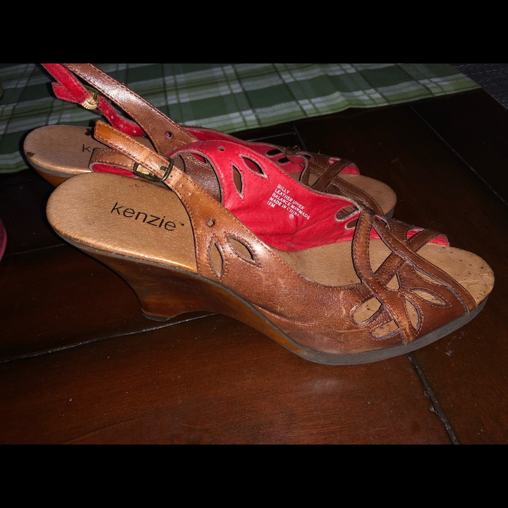 Leather wedges